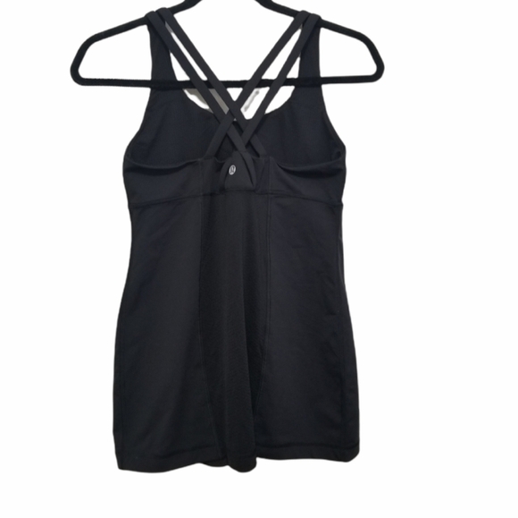 Lululemon Black Energy Built in Bra Tank Top, Size 6. - Picture 9 of 9